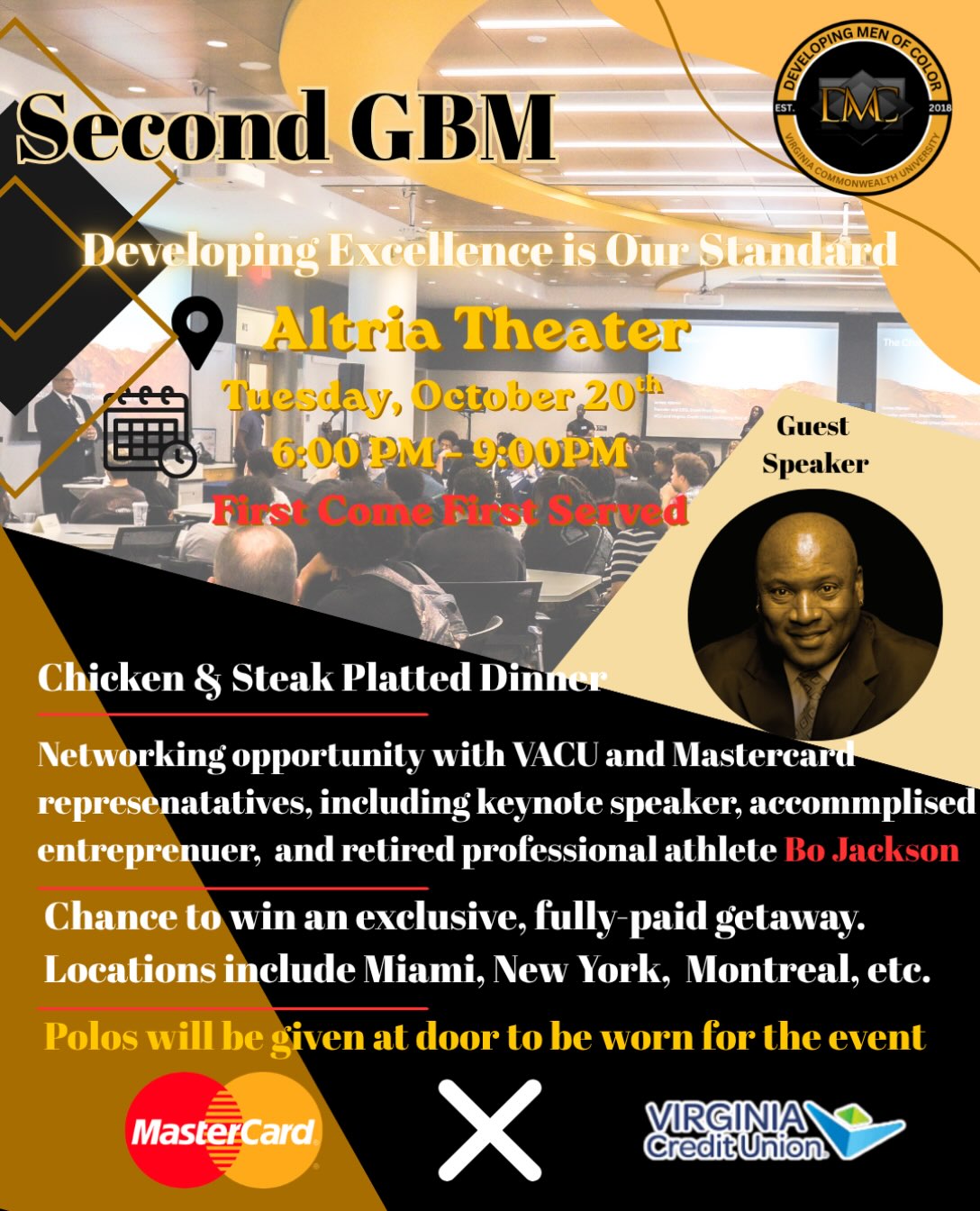 Second General Body Meeting flyer